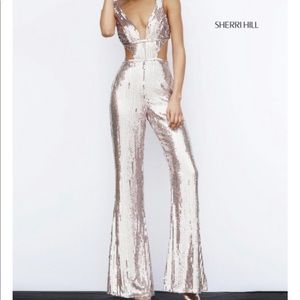 Sherri Hill cutout sequin jumpsuit